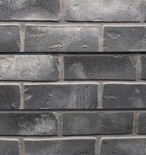 Grey Brick Textured Slatwall